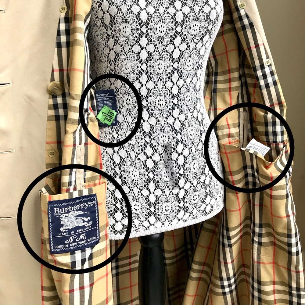 AUTHENTIC Burberry Vintage Trench - Picture 3 of 9
